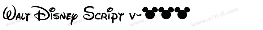 Walt Disney Script v字体转换